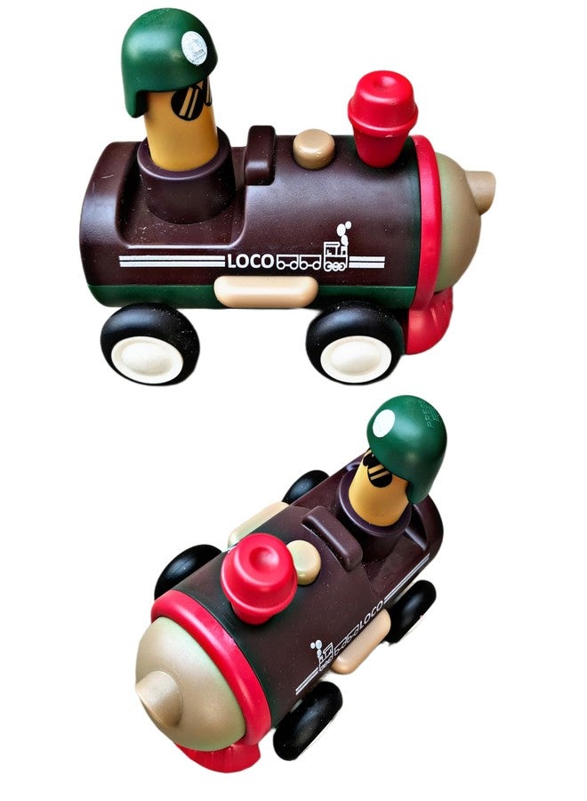 RUHANI Push an Go Train and Airplane Car Toy for Kids Boys and Girls | Multicolour (Pack of 2) - Image 4